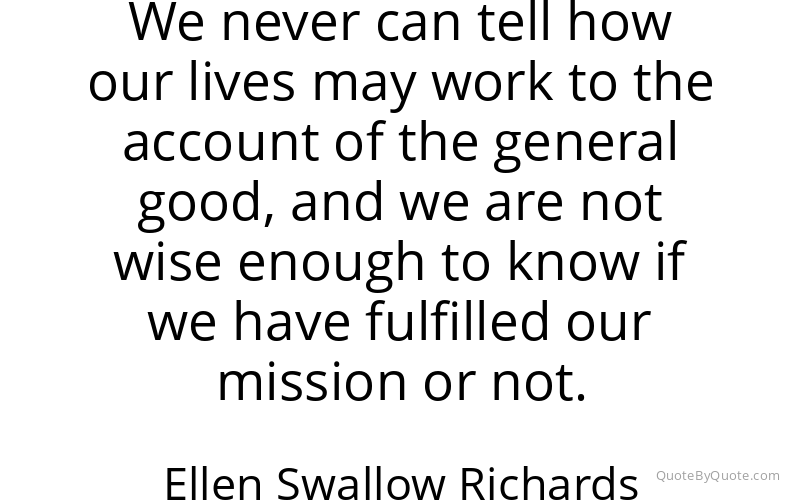 Preview image for this quote by Ellen Swallow Richards
