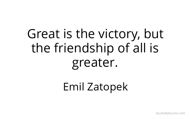 Preview image for this quote by Emil Zatopek