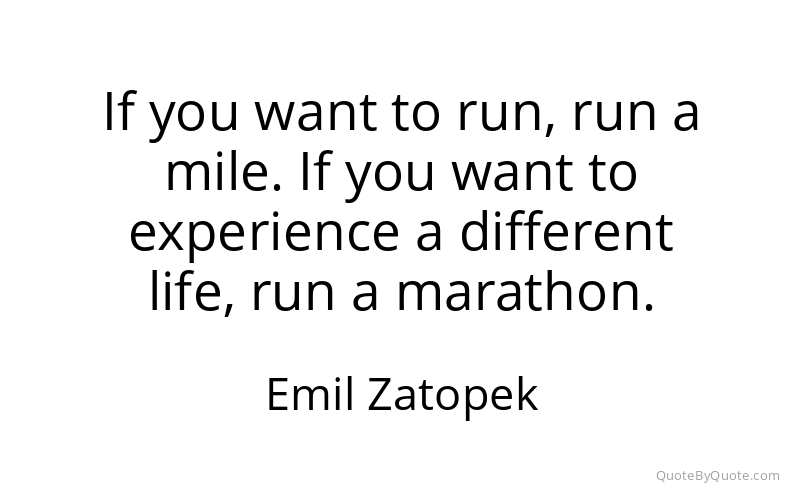Preview image for this quote by Emil Zatopek