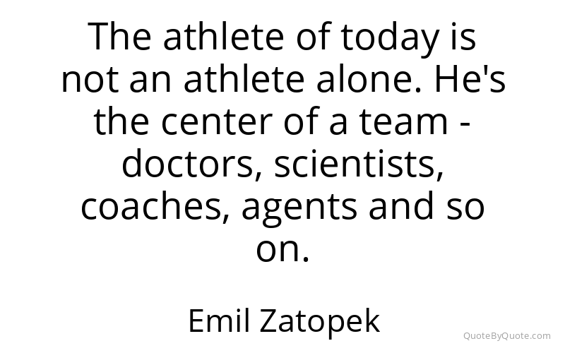Preview image for this quote by Emil Zatopek