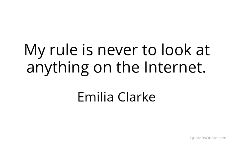 Preview image for this quote by Emilia Clarke