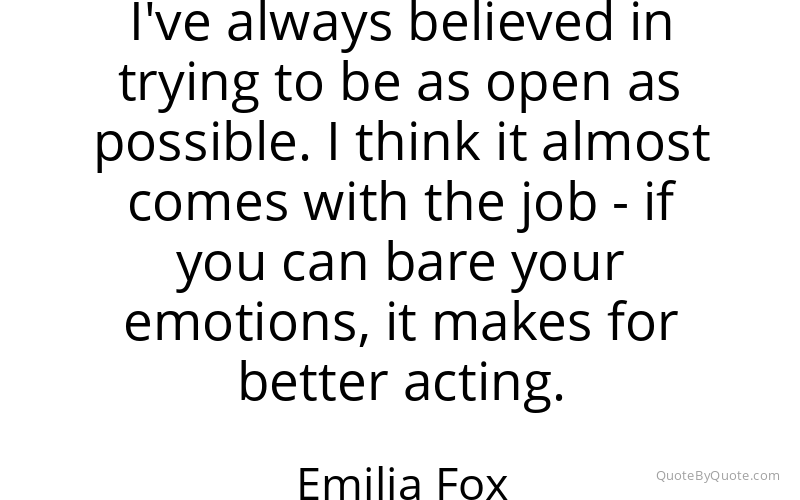 Preview image for this quote by Emilia Fox