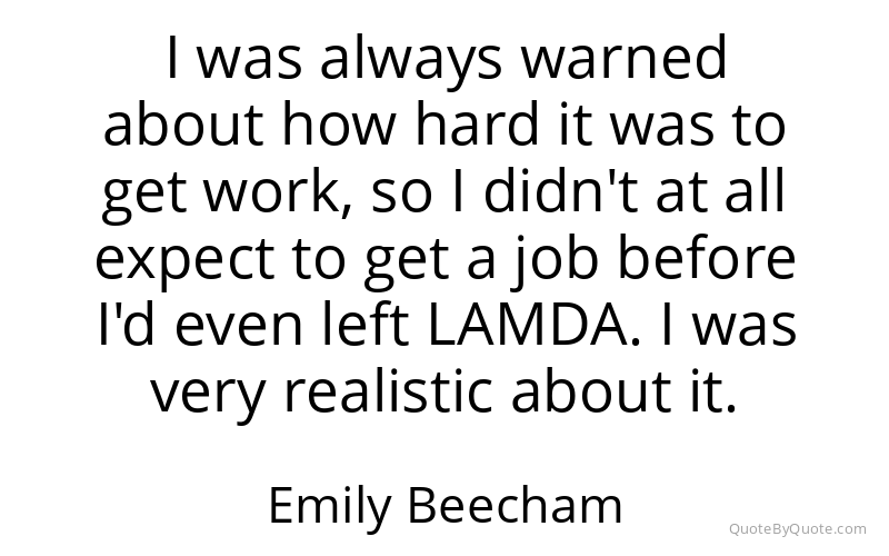 Preview image for this quote by Emily Beecham