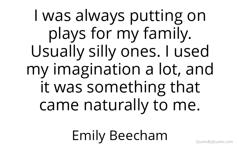 Preview image for this quote by Emily Beecham