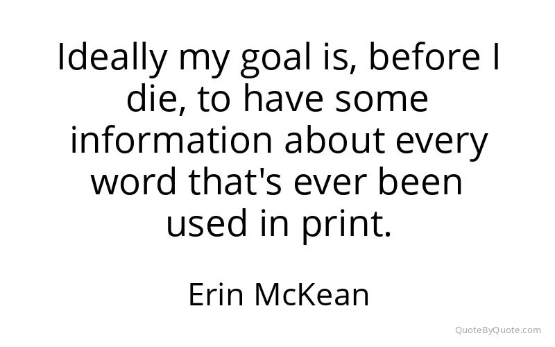 Preview image for this quote by Erin McKean