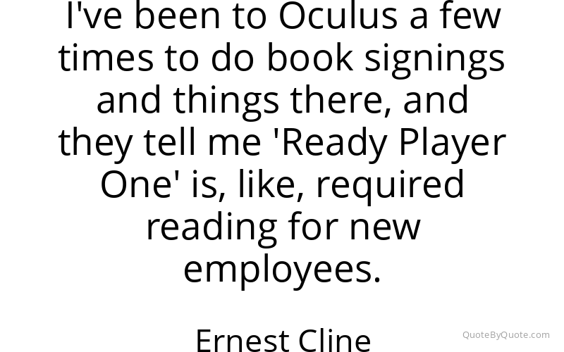 Preview image for this quote by Ernest Cline
