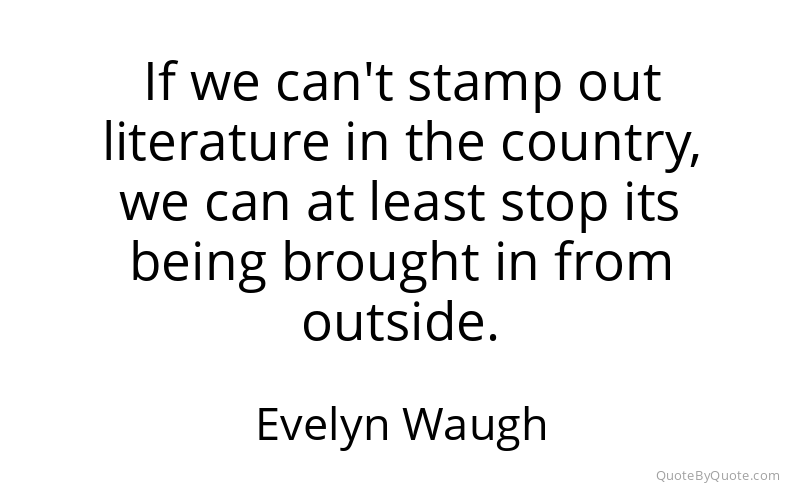 Preview image for this quote by Evelyn Waugh