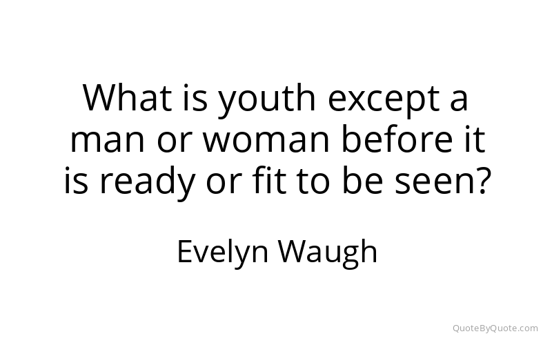 Preview image for this quote by Evelyn Waugh