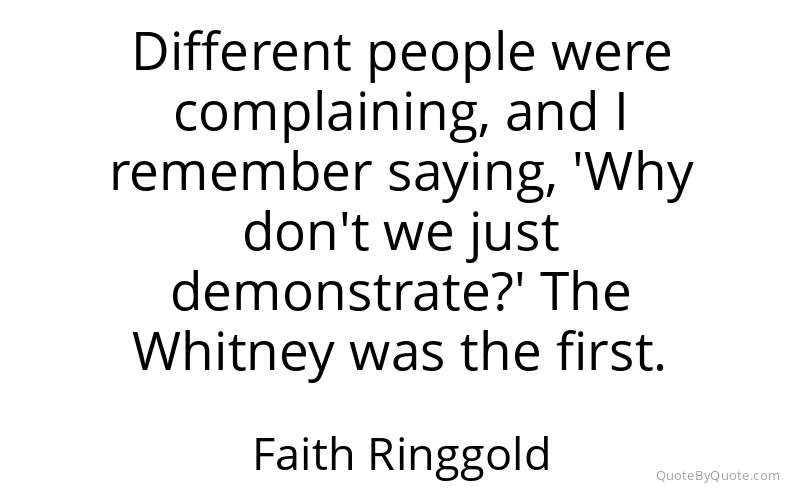 Preview image for this quote by Faith Ringgold