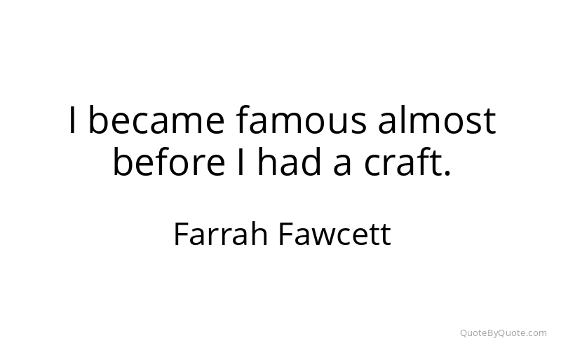 Preview image for this quote by Farrah Fawcett