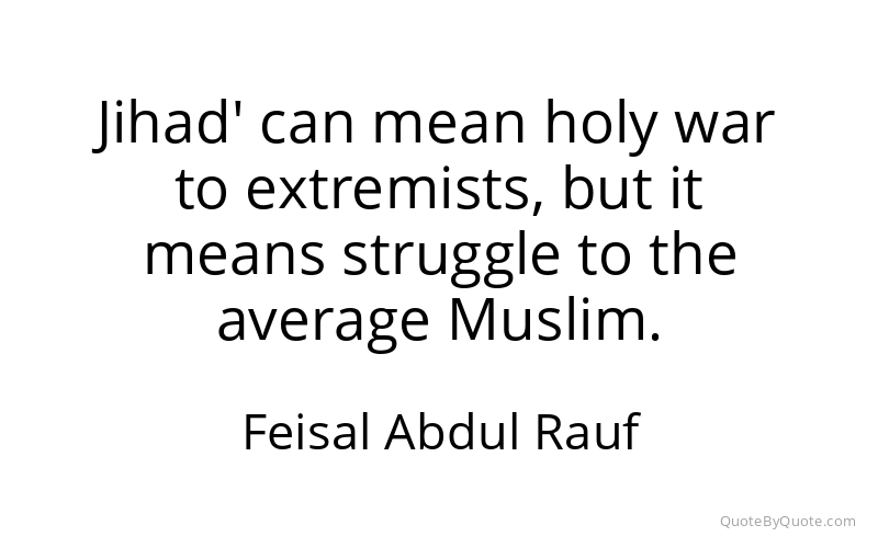 Preview image for this quote by Feisal Abdul Rauf
