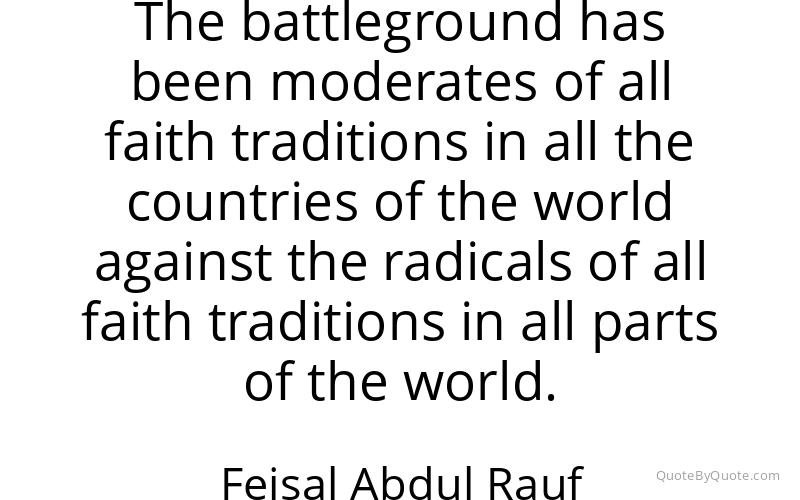 Preview image for this quote by Feisal Abdul Rauf