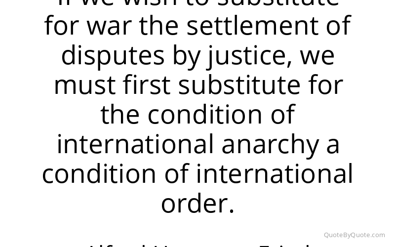 Preview image for this quote by Alfred Hermann Fried