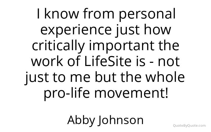 Preview image for this quote by Abby Johnson