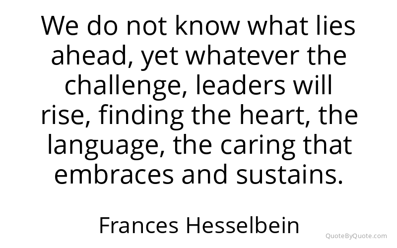 Preview image for this quote by Frances Hesselbein