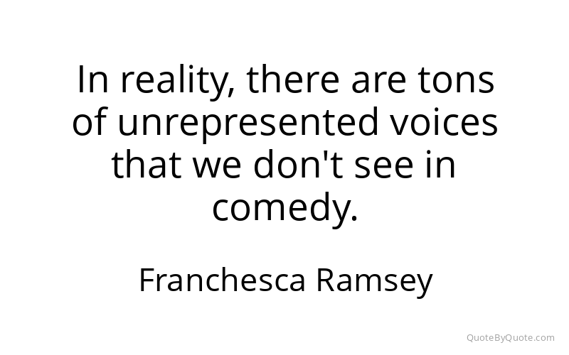 Preview image for this quote by Franchesca Ramsey