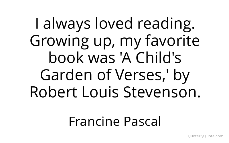 Preview image for this quote by Francine Pascal