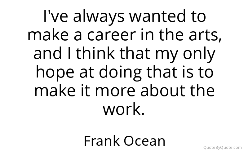 Preview image for this quote by Frank Ocean