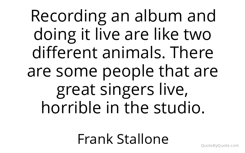 Preview image for this quote by Frank Stallone