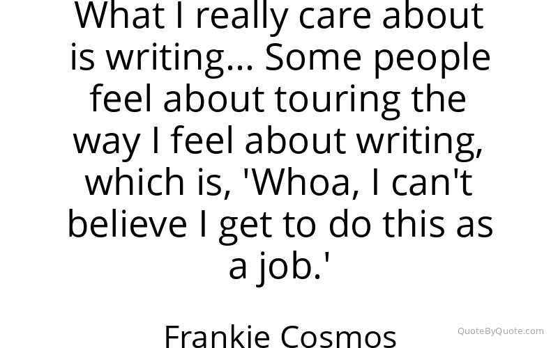 Preview image for this quote by Frankie Cosmos