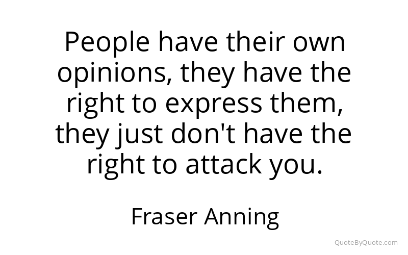 Preview image for this quote by Fraser Anning