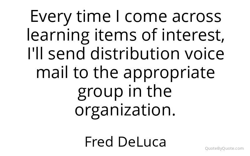 Preview image for this quote by Fred DeLuca