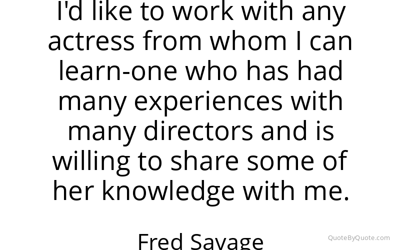 Preview image for this quote by Fred Savage