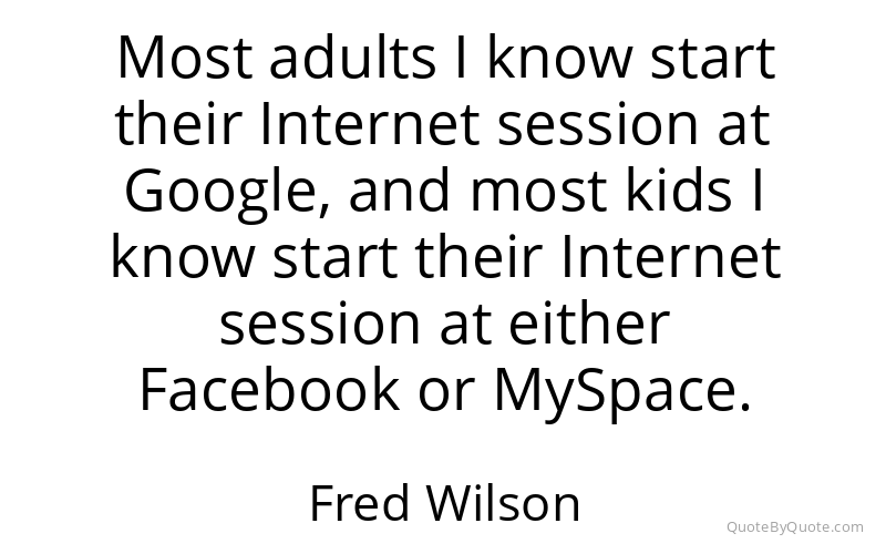 Preview image for this quote by Fred Wilson
