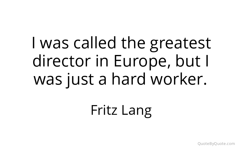 Preview image for this quote by Fritz Lang