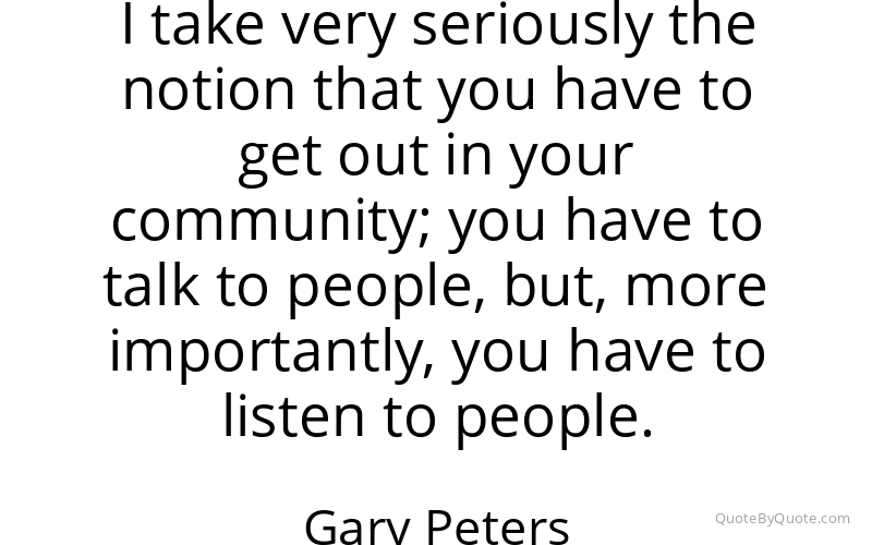 Preview image for this quote by Gary Peters