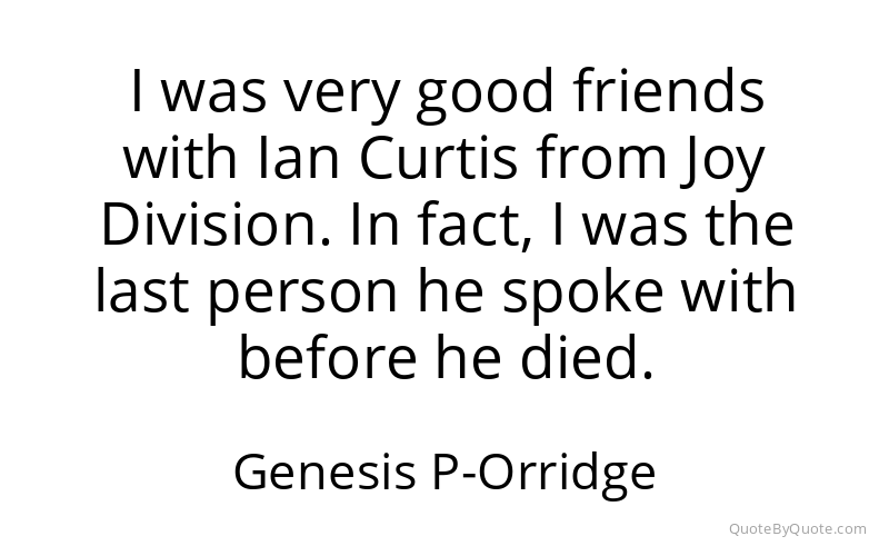 Preview image for this quote by Genesis P-Orridge