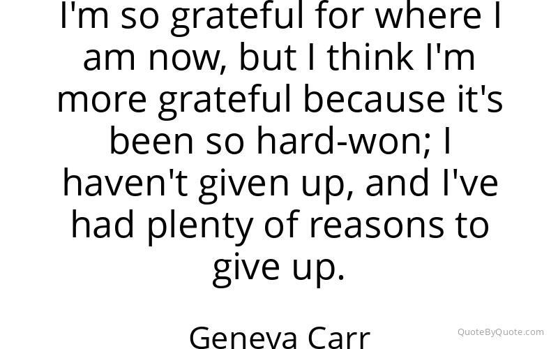 Preview image for this quote by Geneva Carr
