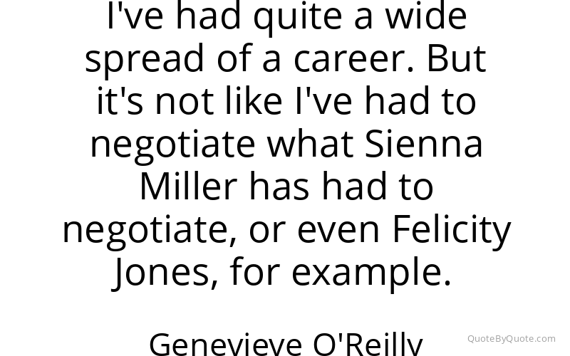 Preview image for this quote by Genevieve O'Reilly
