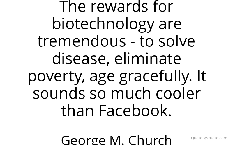 Preview image for this quote by George M. Church