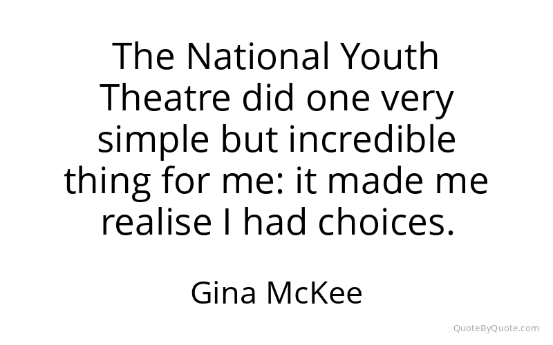 Preview image for this quote by Gina McKee