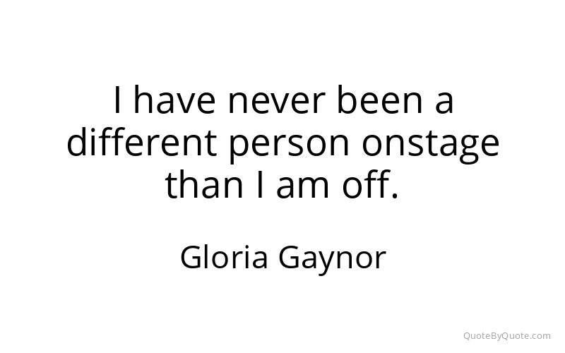 Preview image for this quote by Gloria Gaynor