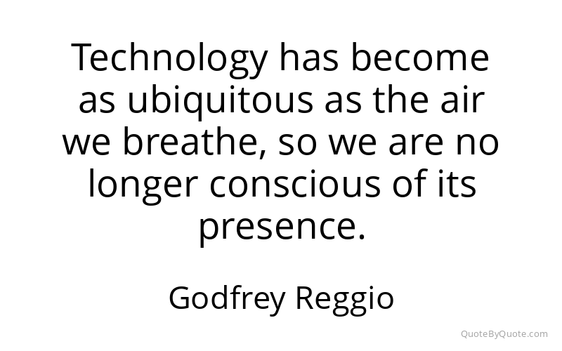 Preview image for this quote by Godfrey Reggio