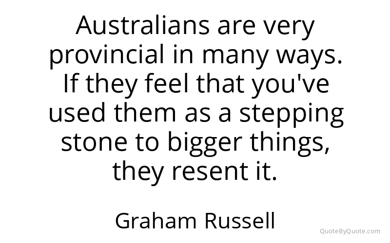 Preview image for this quote by Graham Russell