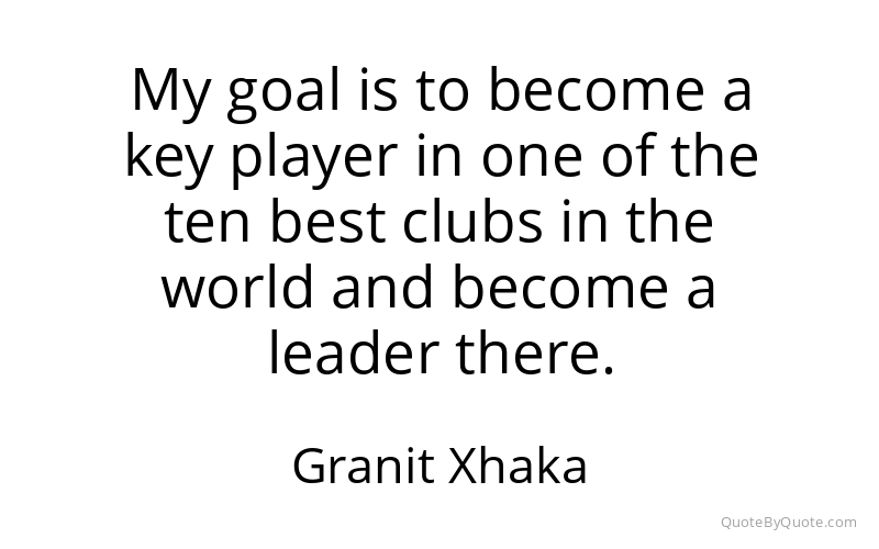 Preview image for this quote by Granit Xhaka