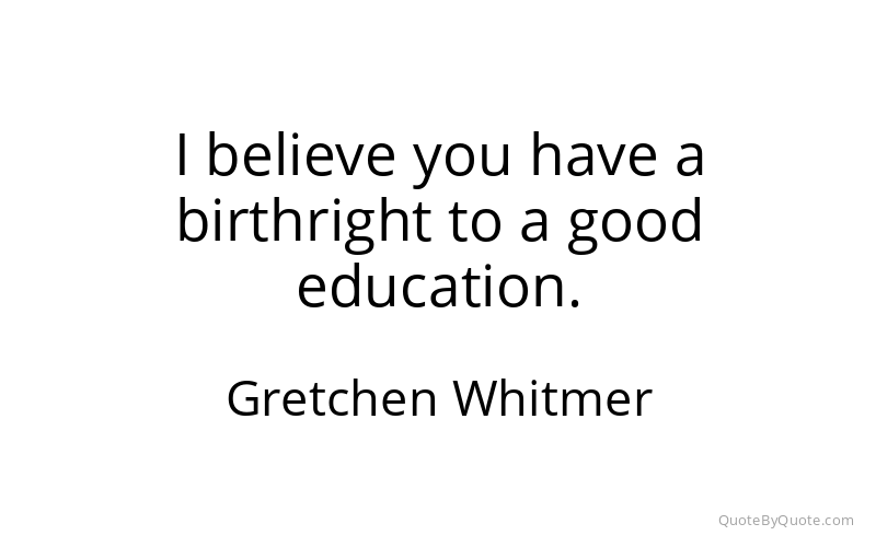 Preview image for this quote by Gretchen Whitmer