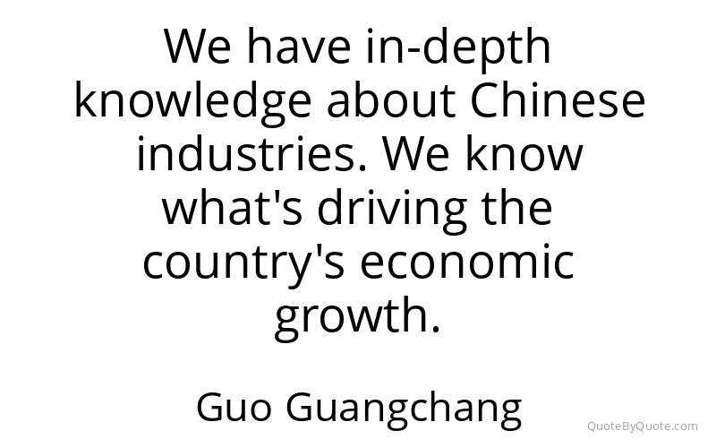 Preview image for this quote by Guo Guangchang
