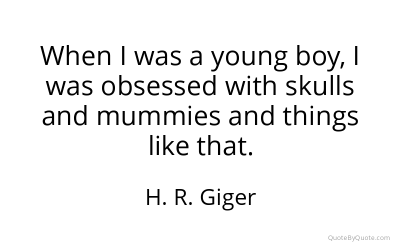 Preview image for this quote by H. R. Giger