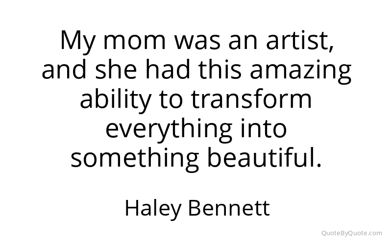 Preview image for this quote by Haley Bennett