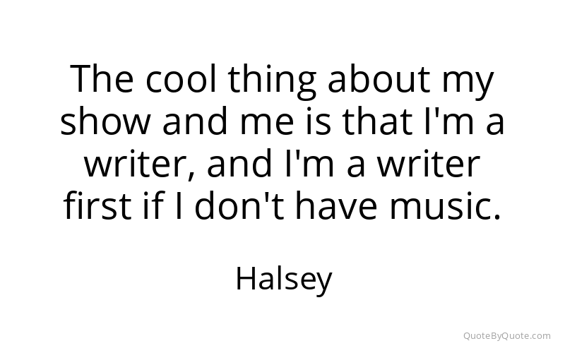 Preview image for this quote by Halsey