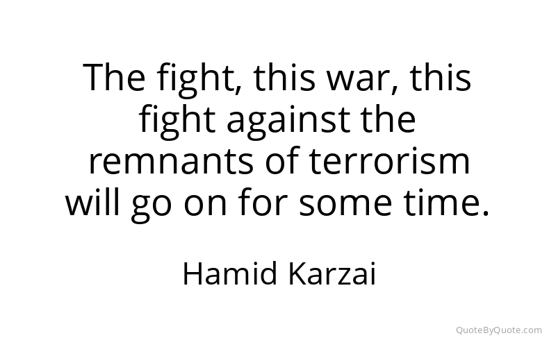 Preview image for this quote by Hamid Karzai