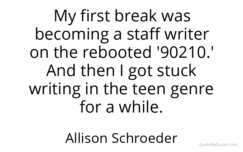 Preview image for this quote by Allison Schroeder