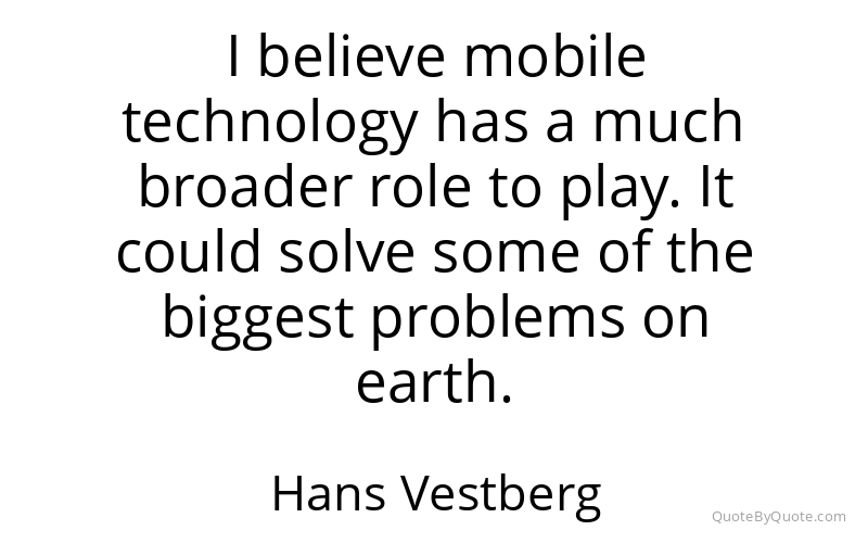 Preview image for this quote by Hans Vestberg