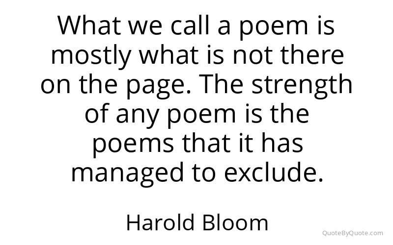 Preview image for this quote by Harold Bloom