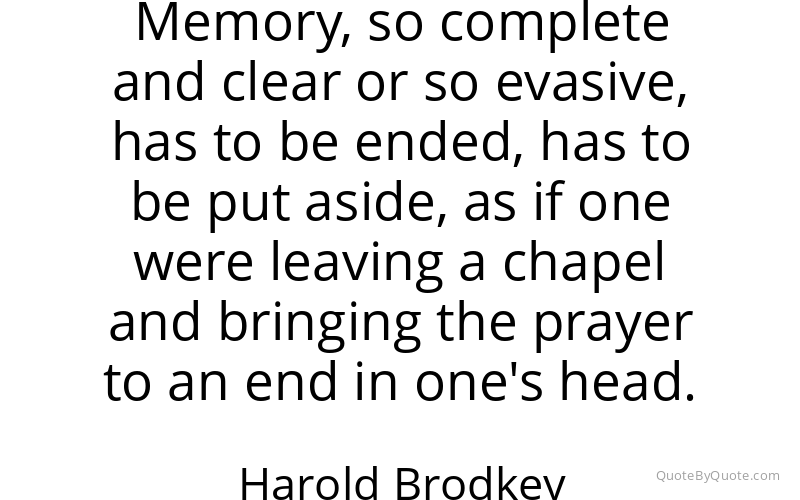 Preview image for this quote by Harold Brodkey