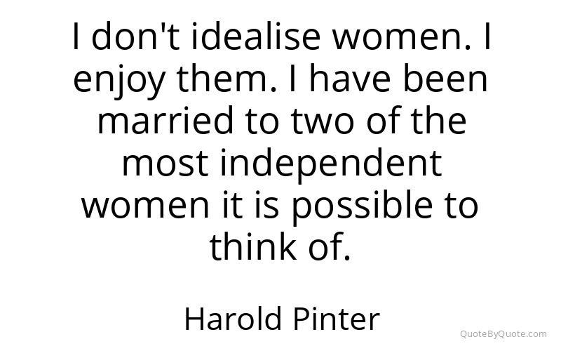 Preview image for this quote by Harold Pinter